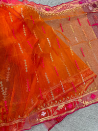 Orange Jamdani