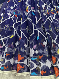 Blue jamdani
