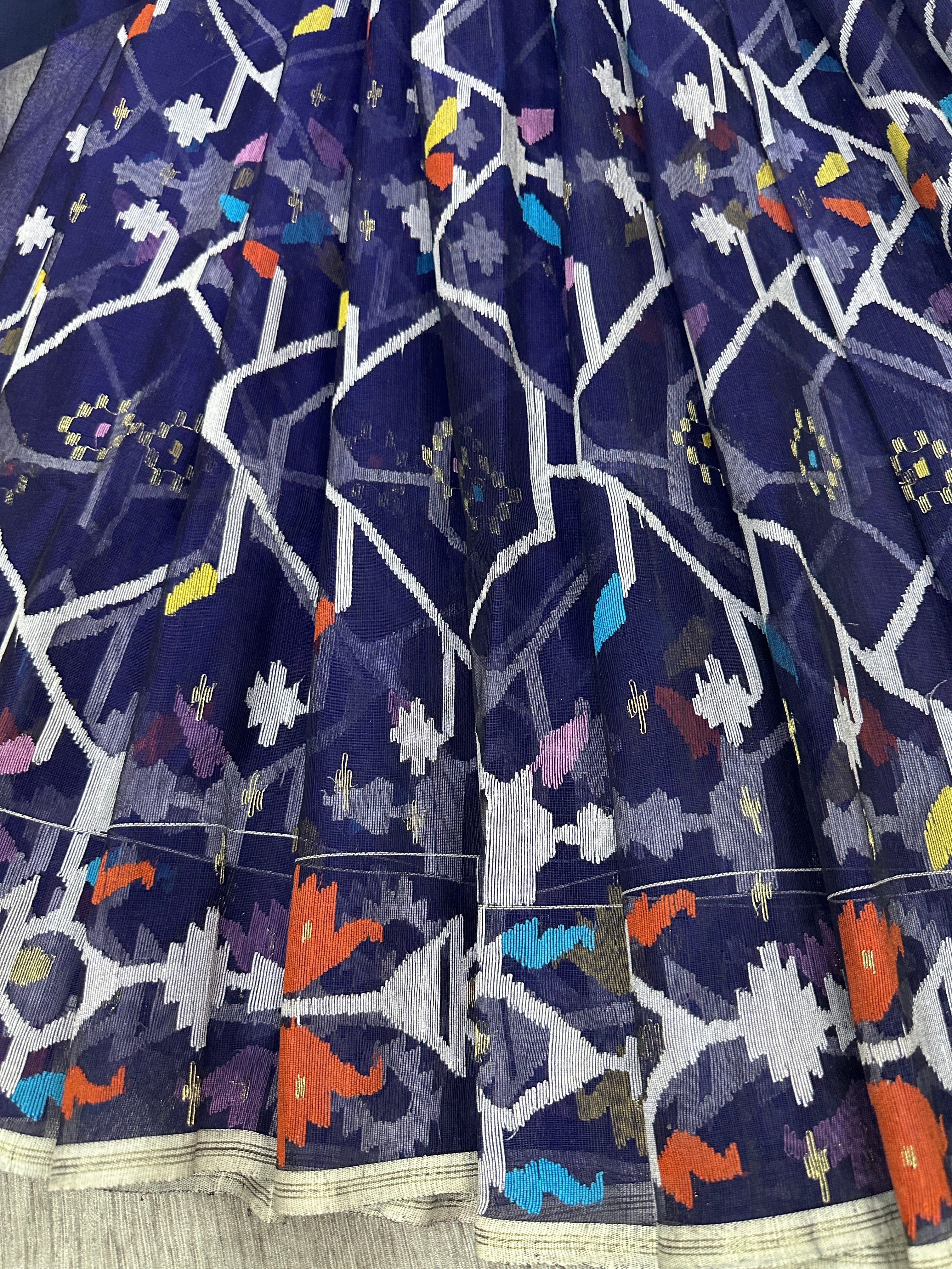 Blue jamdani