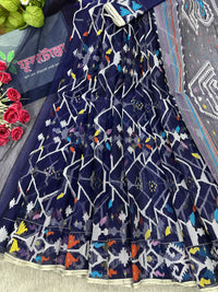 Blue jamdani