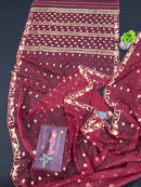 MAROON WITH GOLDEN JORI