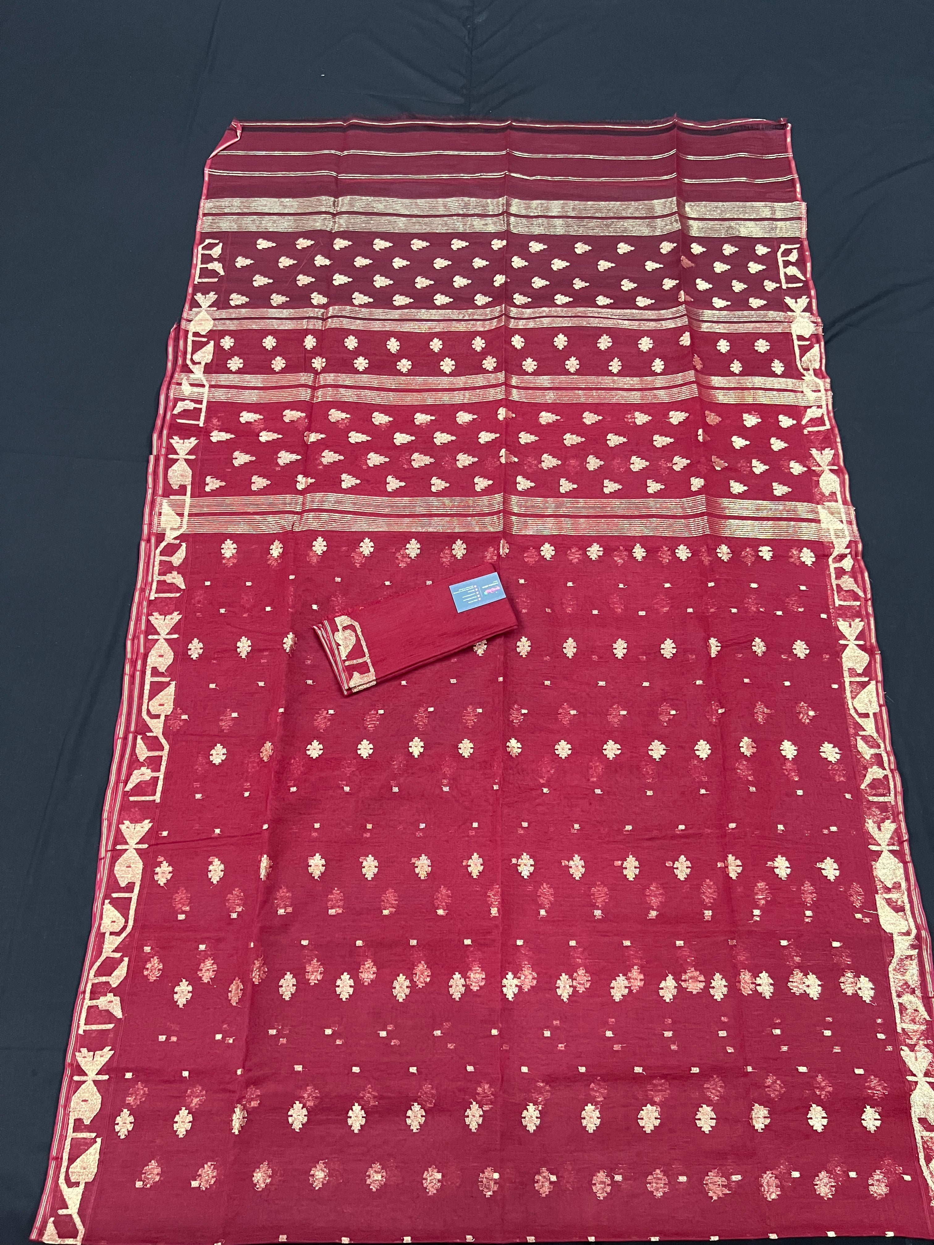 MAROON WITH GOLDEN JORI