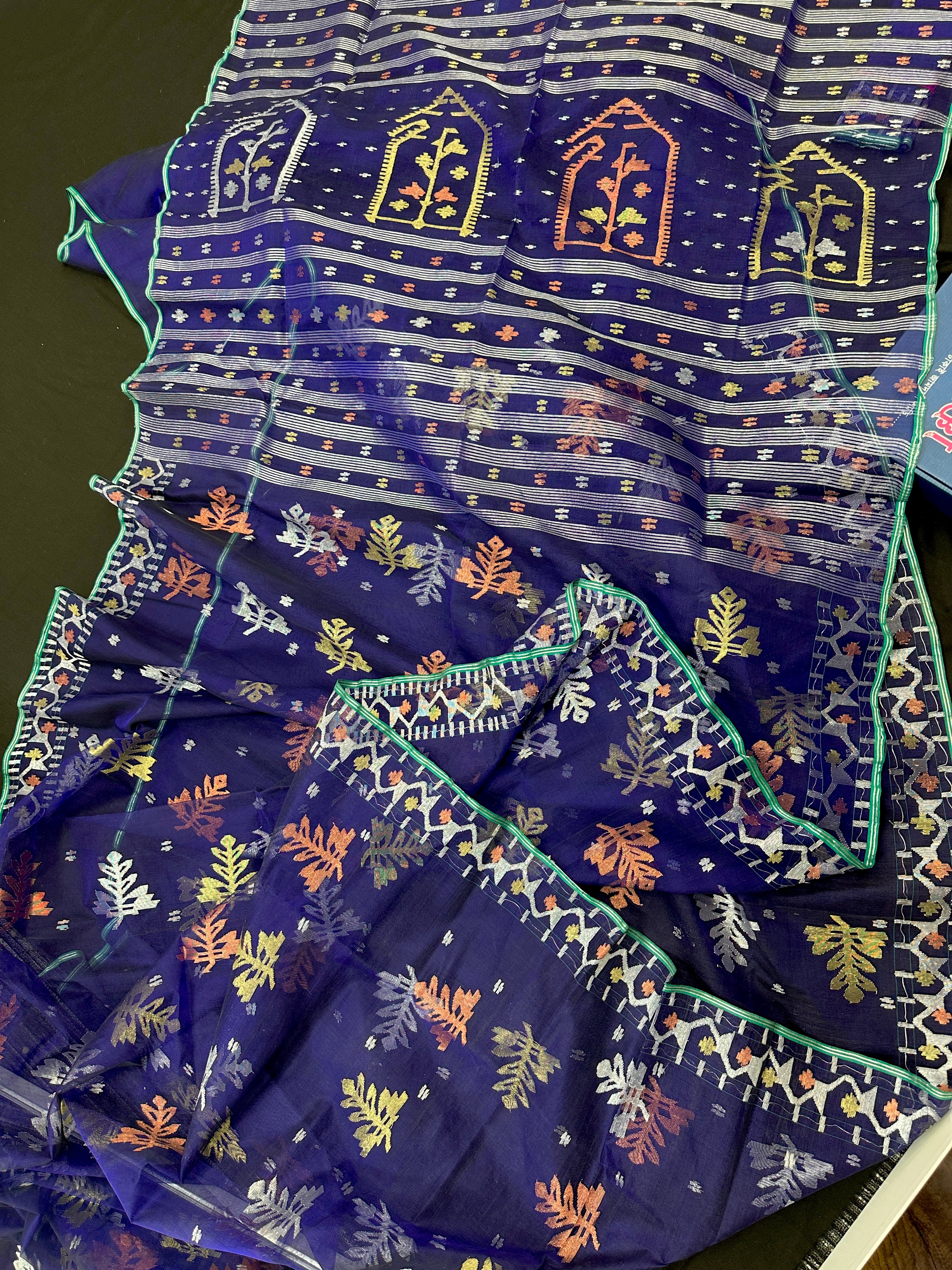 NAVY BLUE JORI JAMDANI