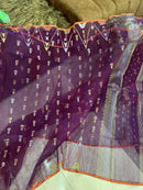 Purple jamdani