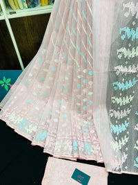 Pink Original Handloom Dhakai Jamdani