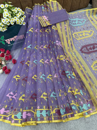 Lavendar jamdani