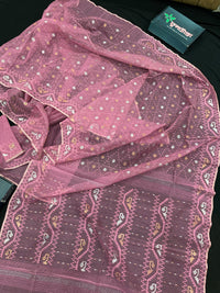 CHERRY PINK JAMDANI