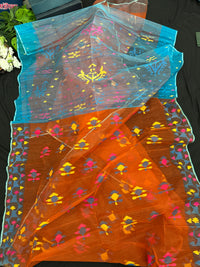 Orange jamdani