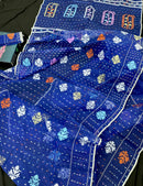 Blue Jamdani Saree - An Uncommon Work.
