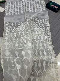WHITE JAMDANI
