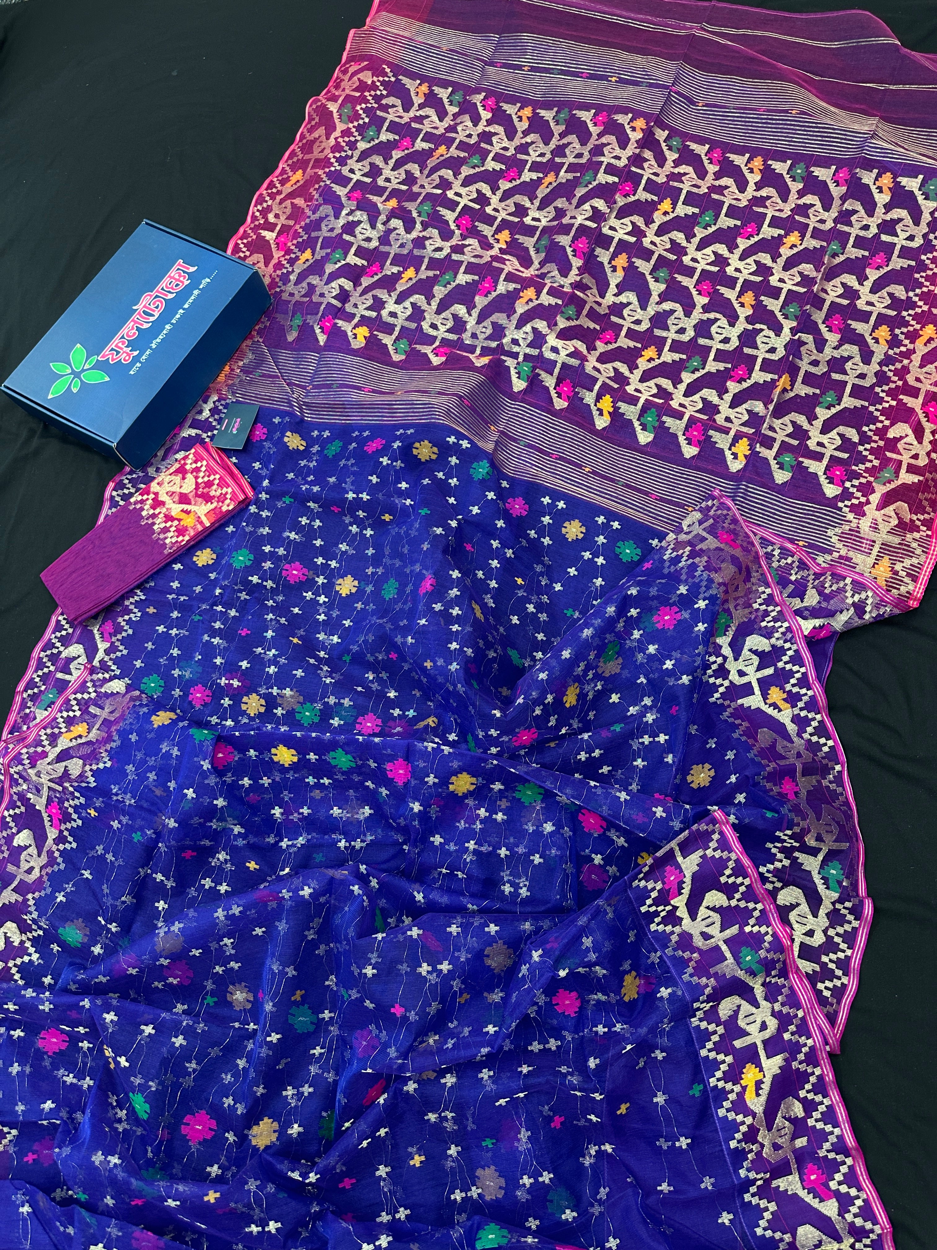 ROYAL BLUE JAMDANI