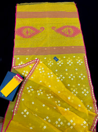 YELLOW WITH PINK BORDER