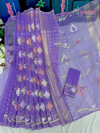 Lavender jamdani