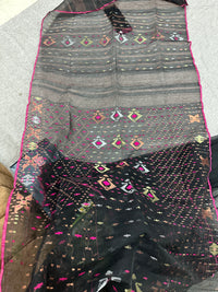 black jamdani