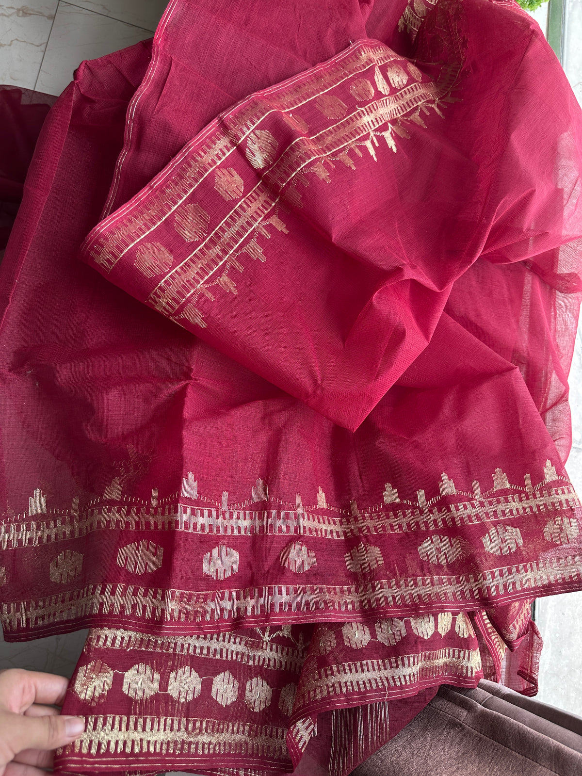 Maroon cotton