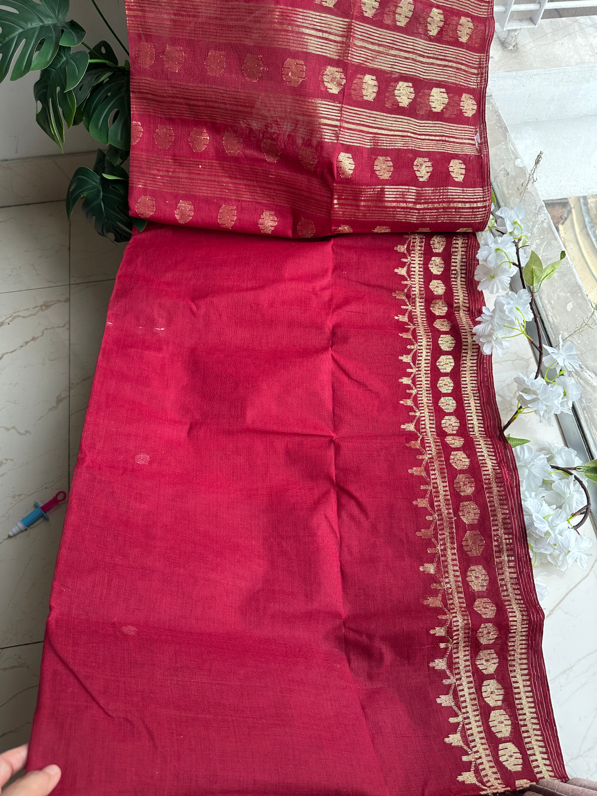 Maroon cotton