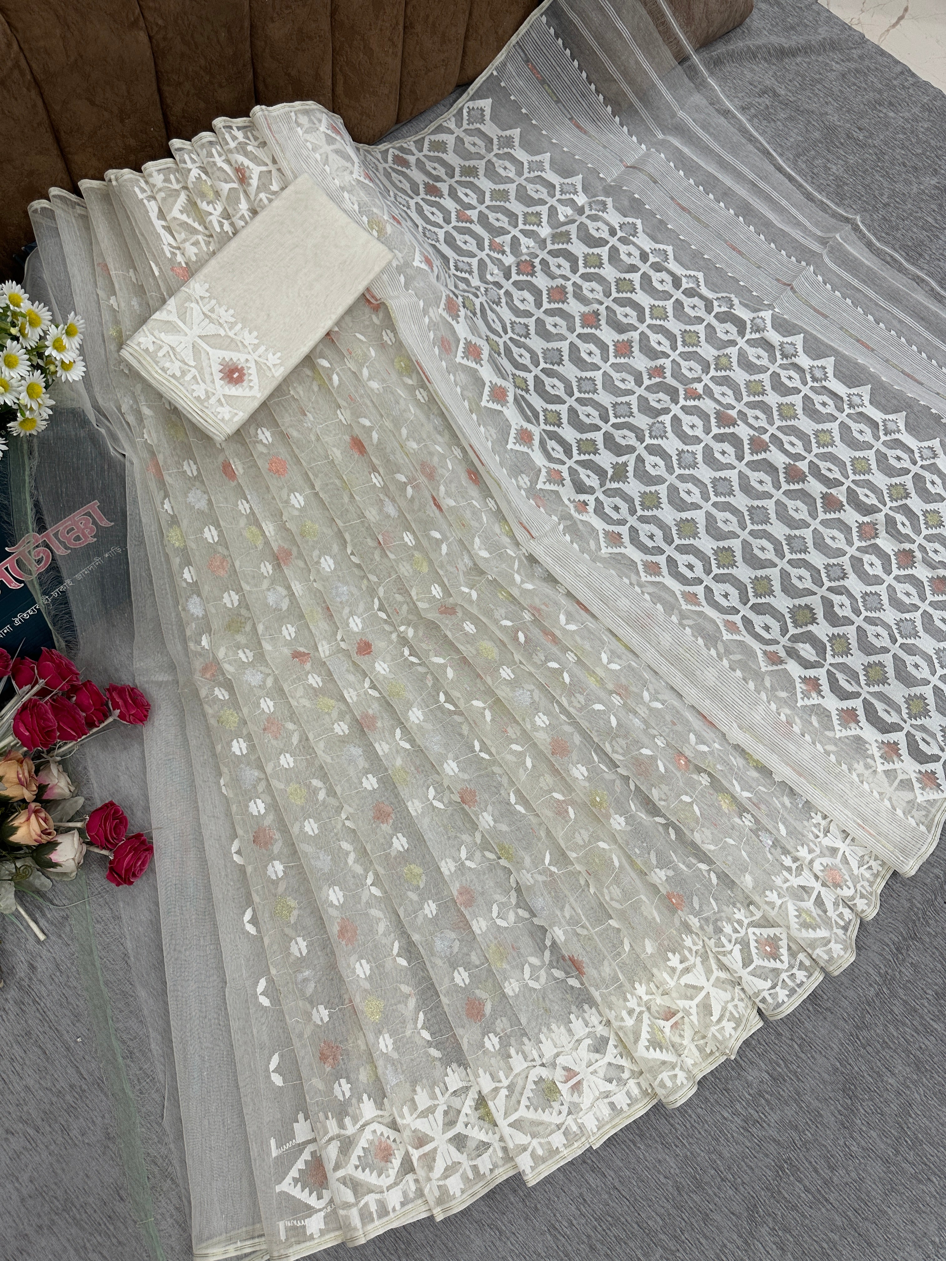 White jamdani
