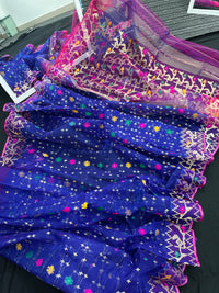 ROYAL BLUE JAMDANI