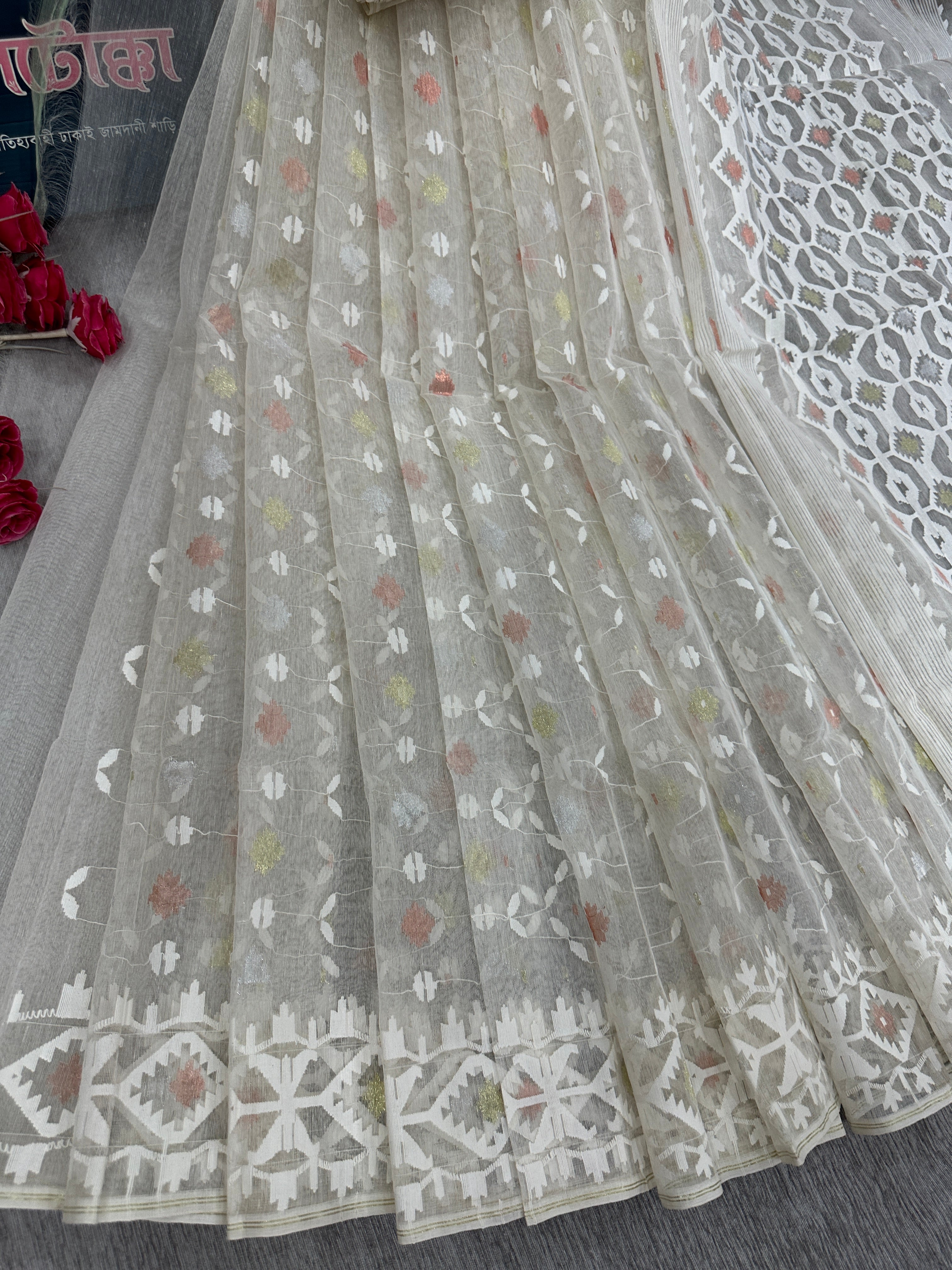 White jamdani