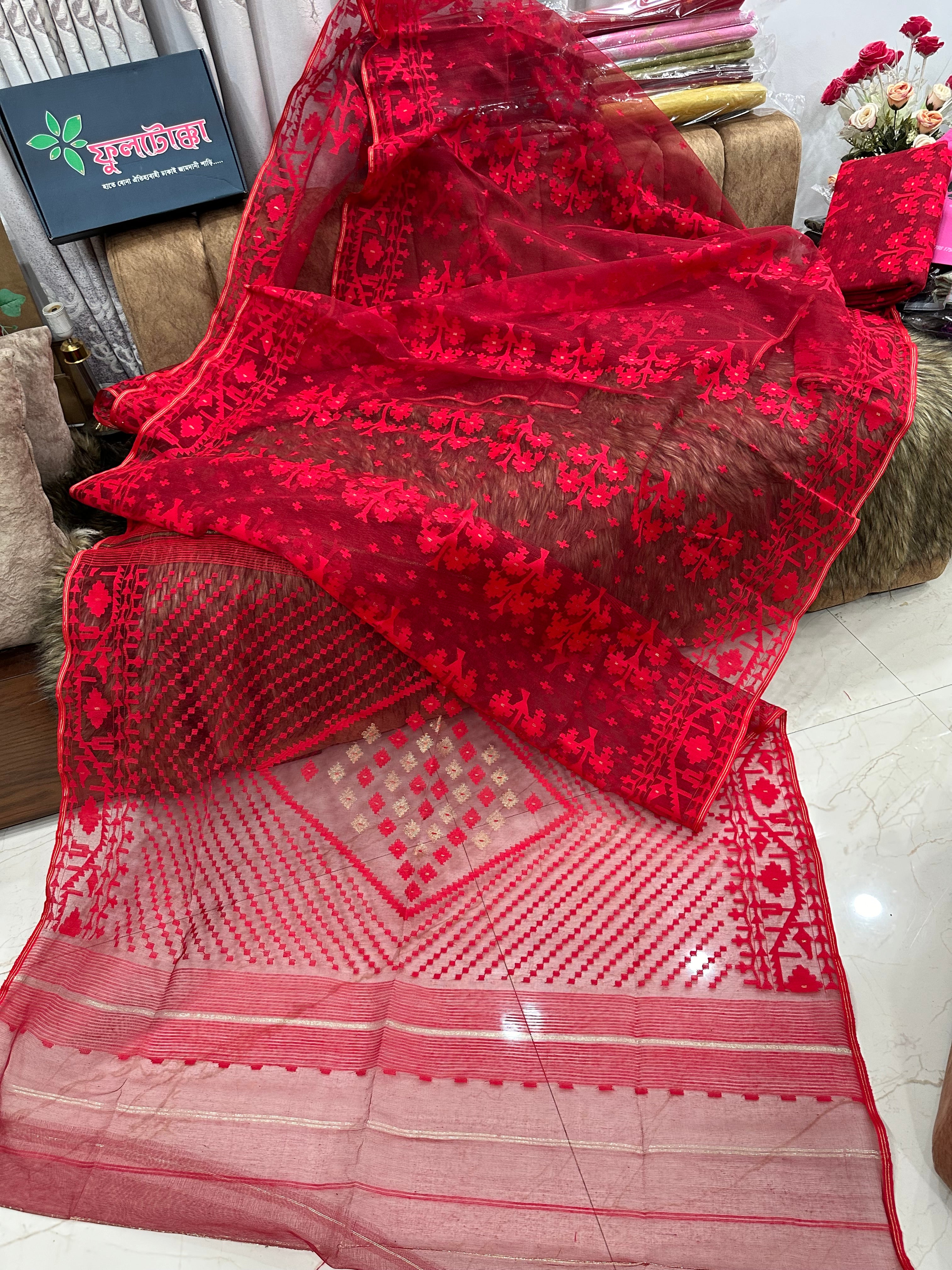 MIRCHI RED JAMDANI