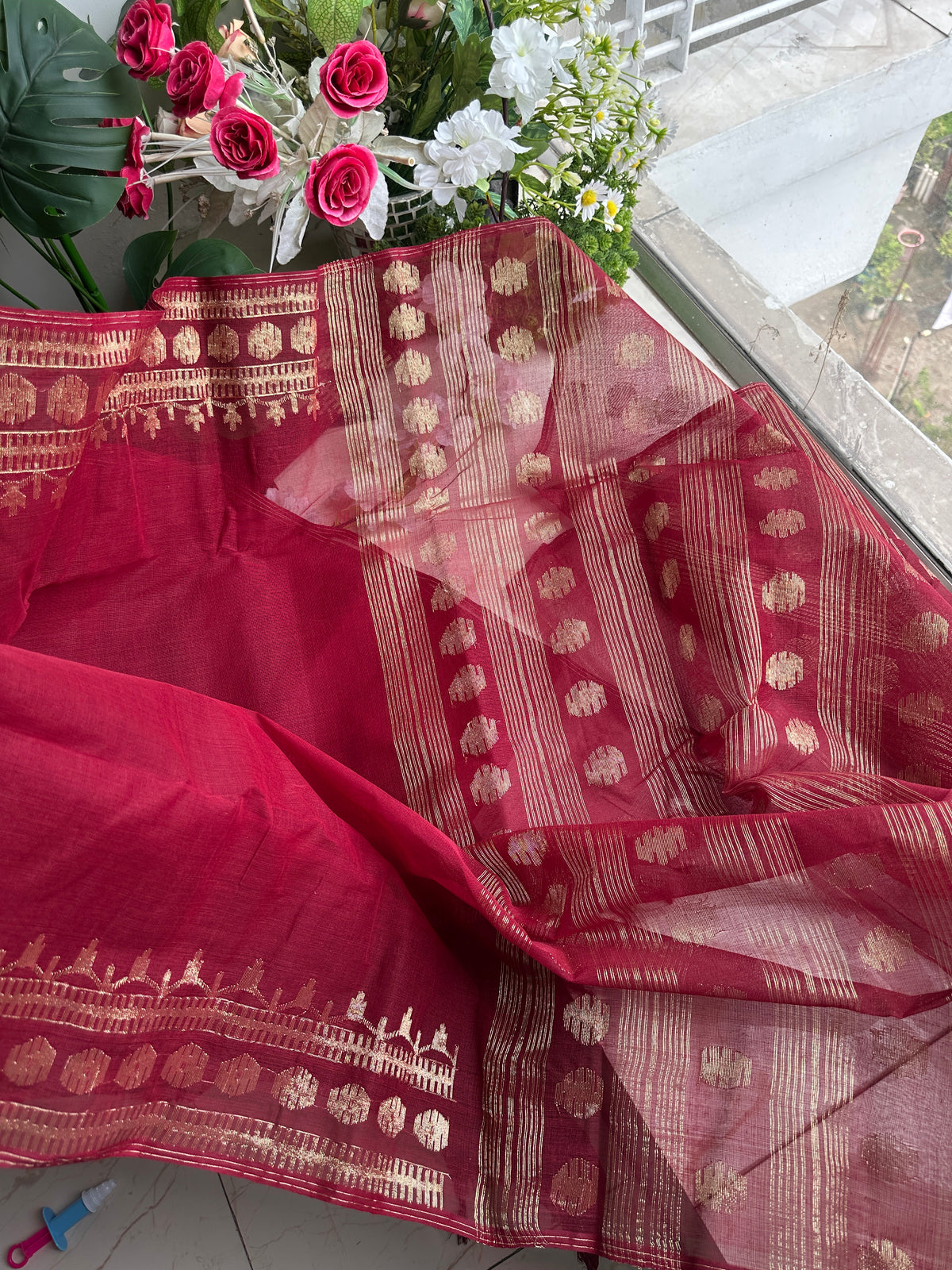 Maroon cotton