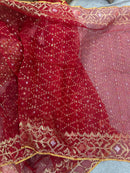 Bridal Red jamdani