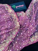 Pink Muslin Saree