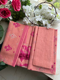 Pink jamdani