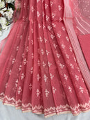 Pink jamdani