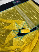 YELLOW WITH BLUE