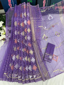 Lavender jamdani