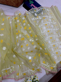 Baby yellow jamdani