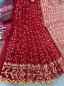 Bridal Red jamdani