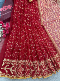Bridal Red jamdani