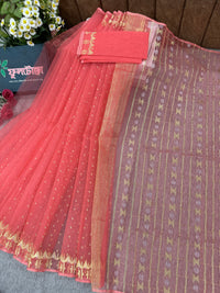 pink jamdani