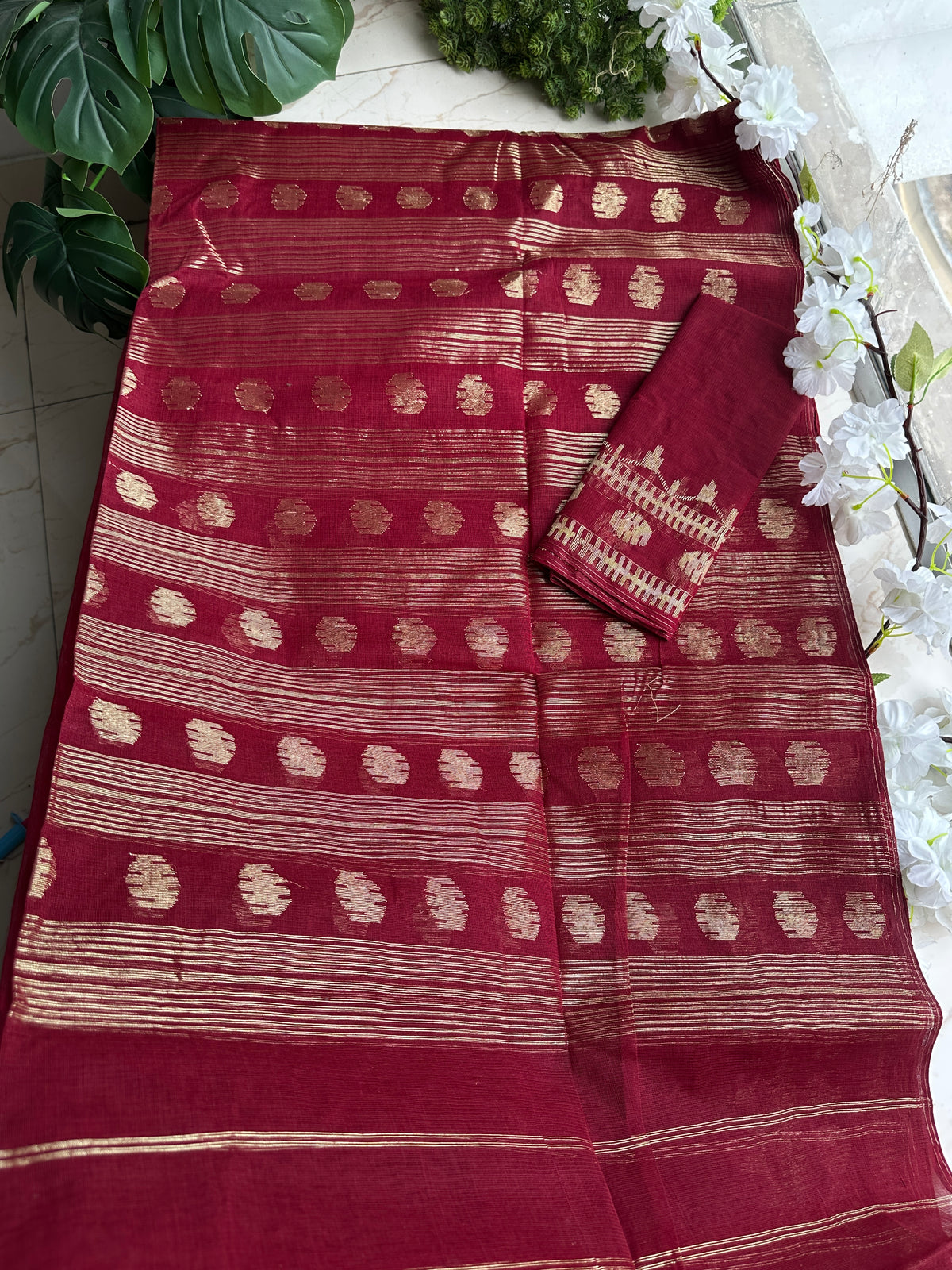 Maroon cotton