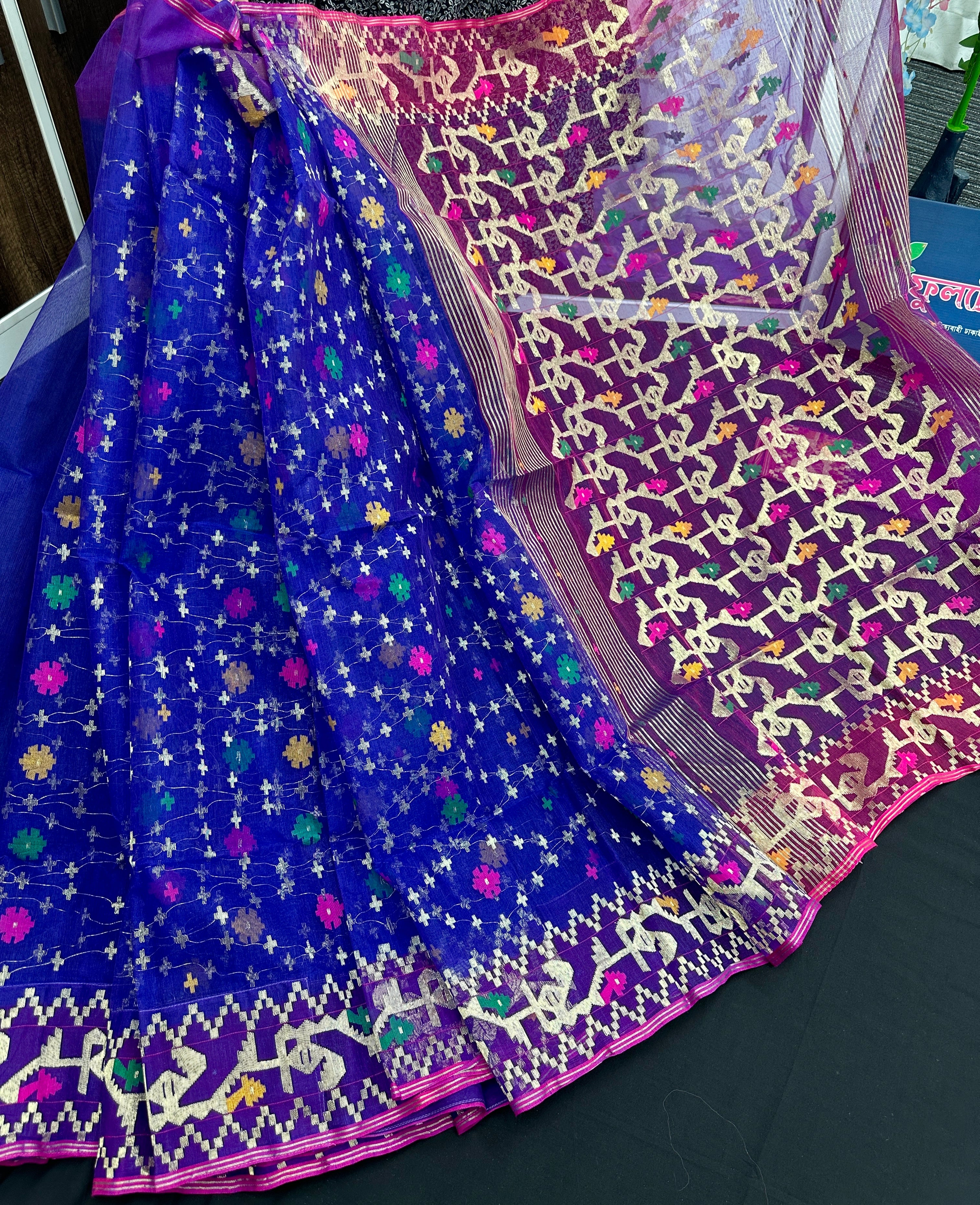ROYAL BLUE JAMDANI