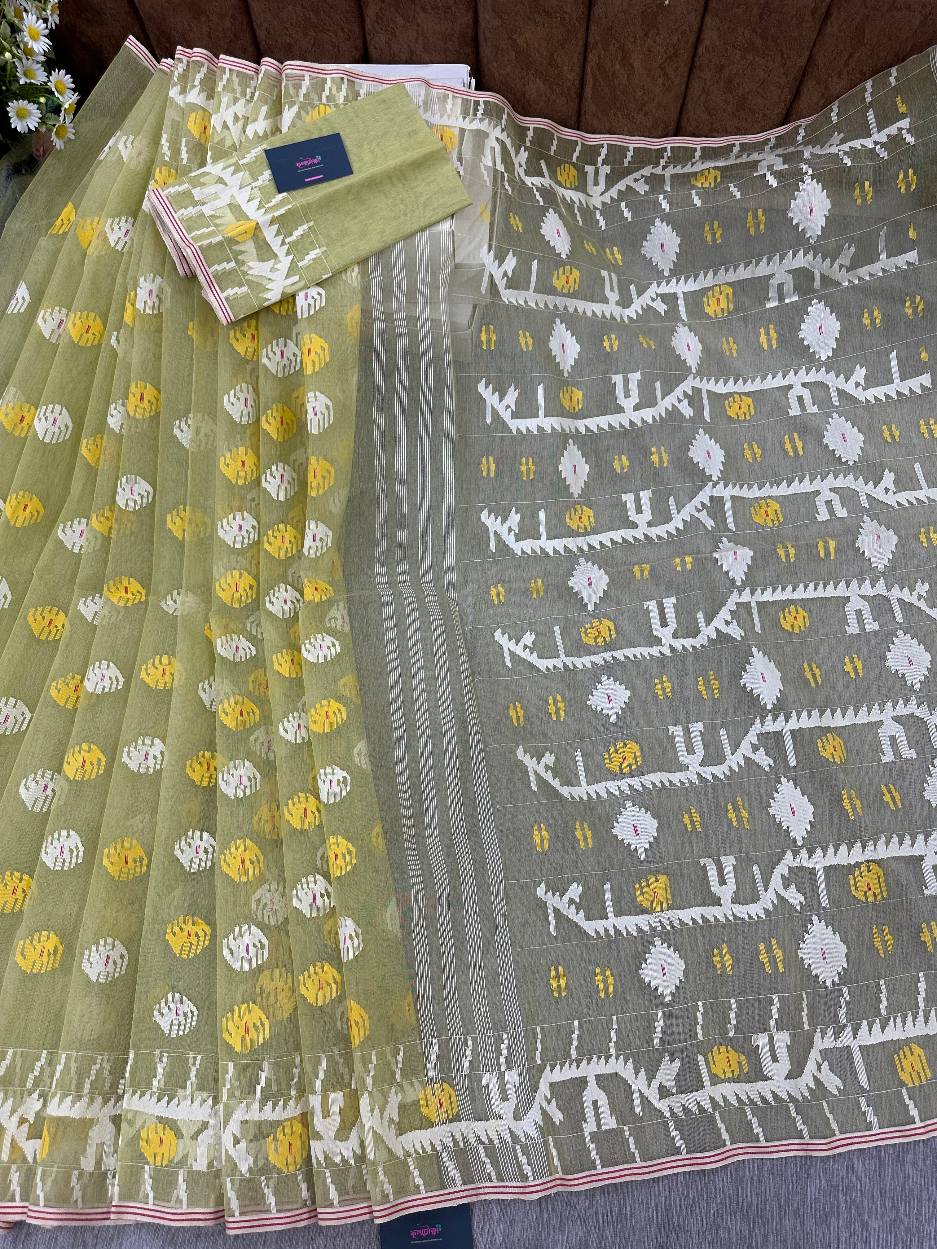 Baby yellow jamdani