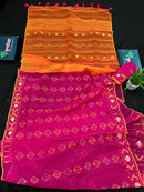 MAGENTA WITH ORANGE