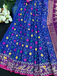 Blue Jamdani