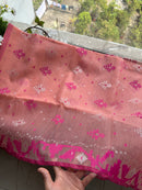 Pink jamdani