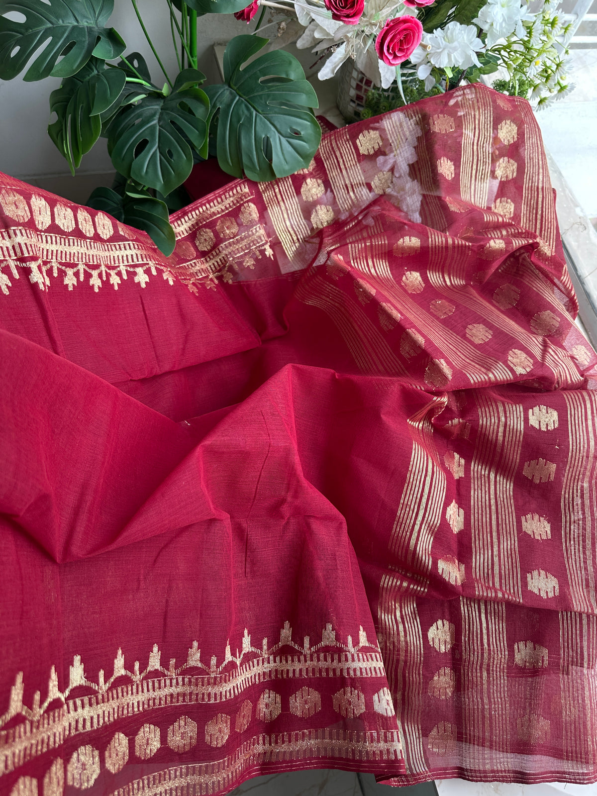 Maroon cotton