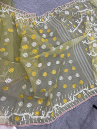 Baby yellow jamdani