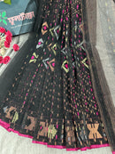 black jamdani