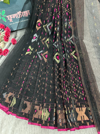 black jamdani