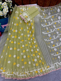 Baby yellow jamdani