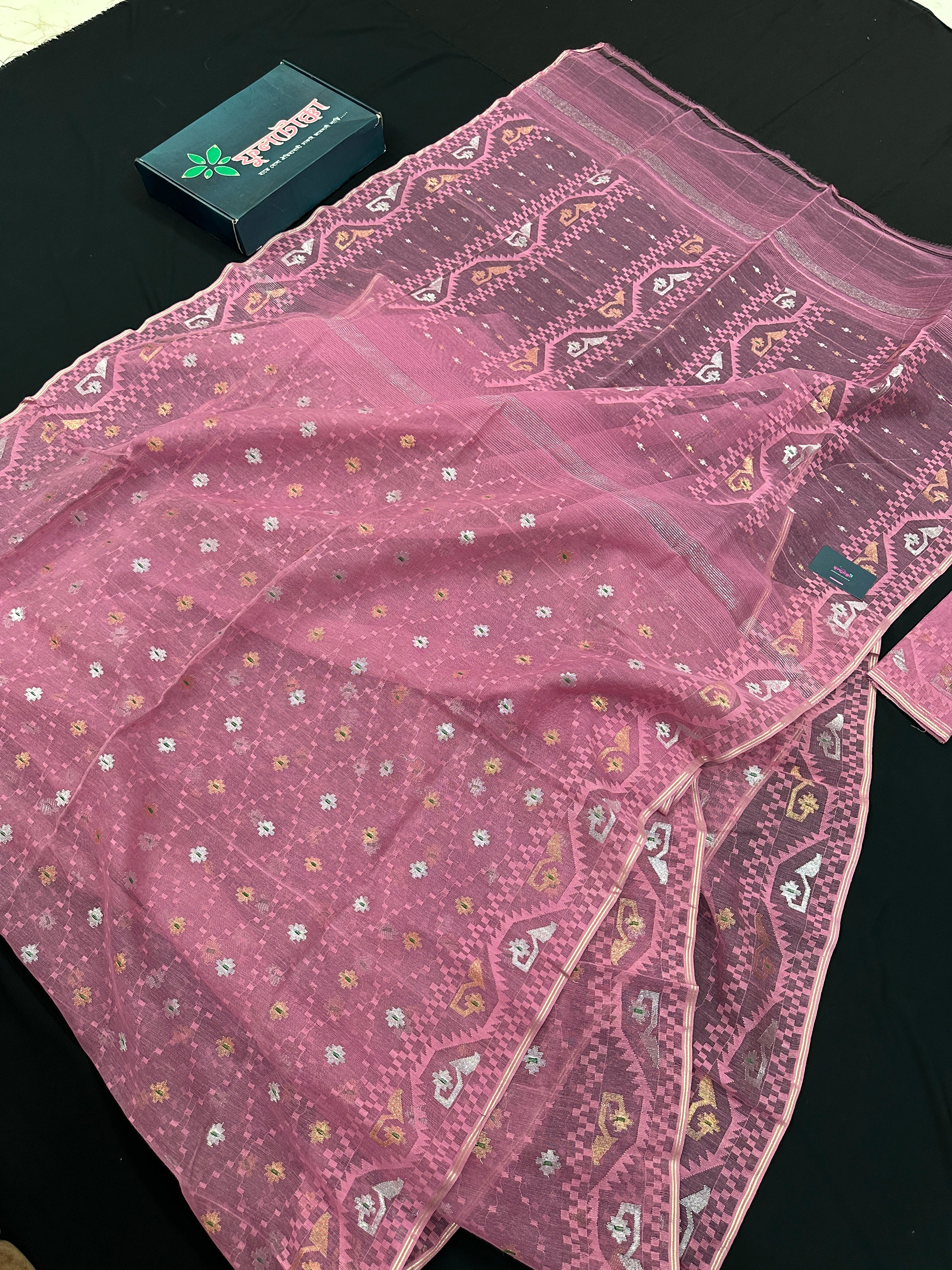 CHERRY PINK JAMDANI