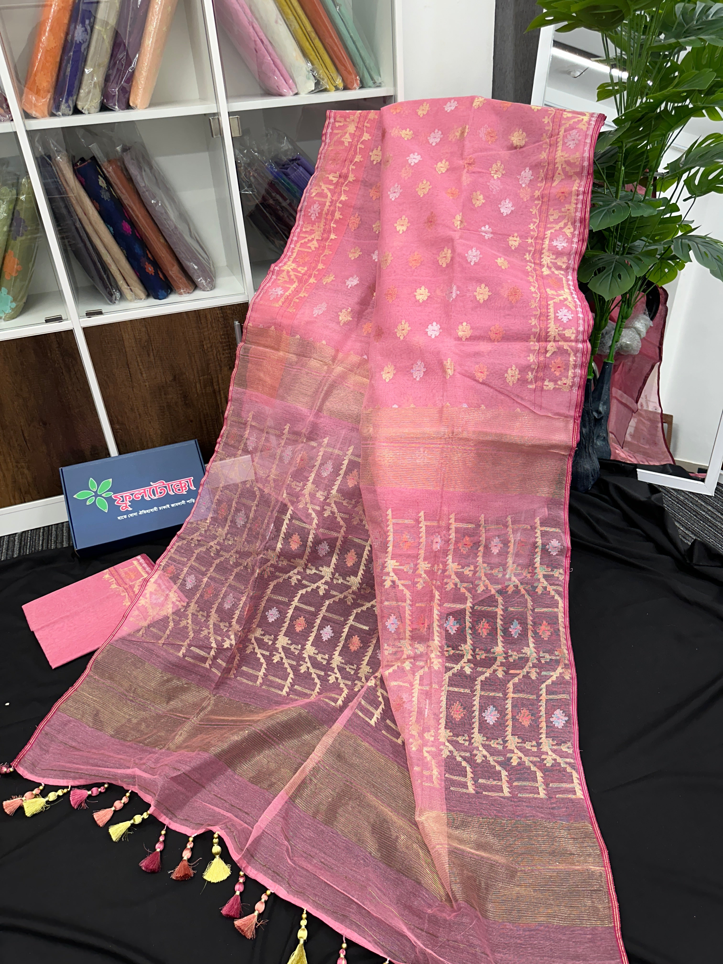 ROSE PINK JAMDANI