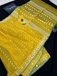 YELLOW WITH BLUE