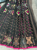 black jamdani